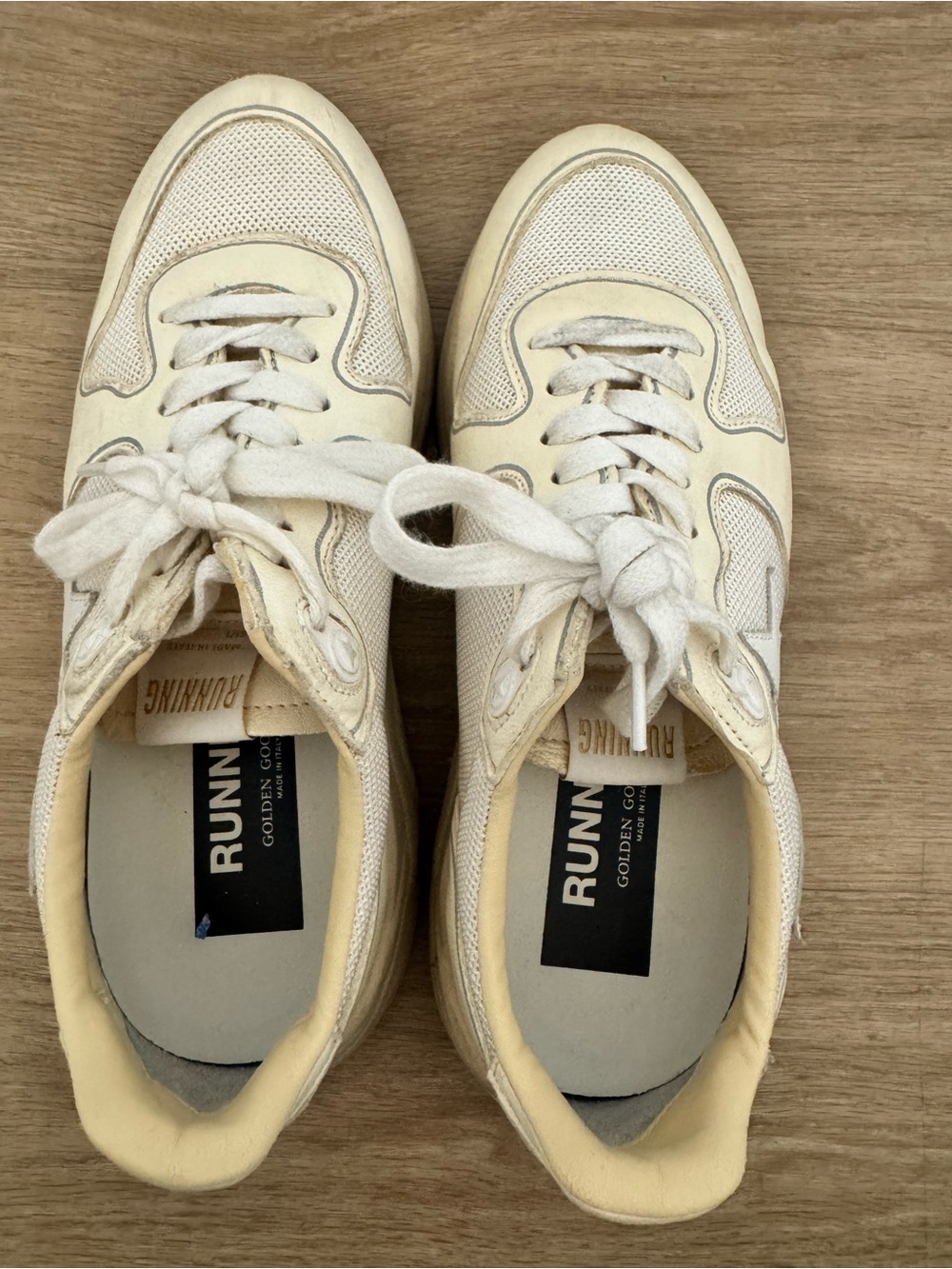 Golden Goose Cream Running Sneakers - Picture 5 of 7